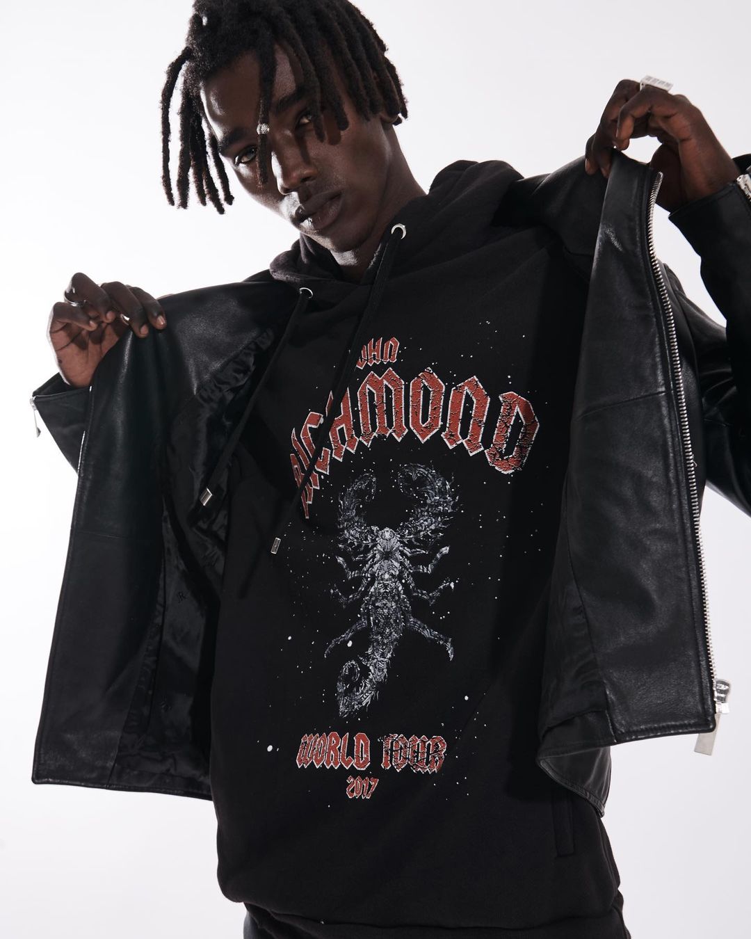 John Richmond - Scorpio hooded sweatshirt.
#officialjohnrichmond