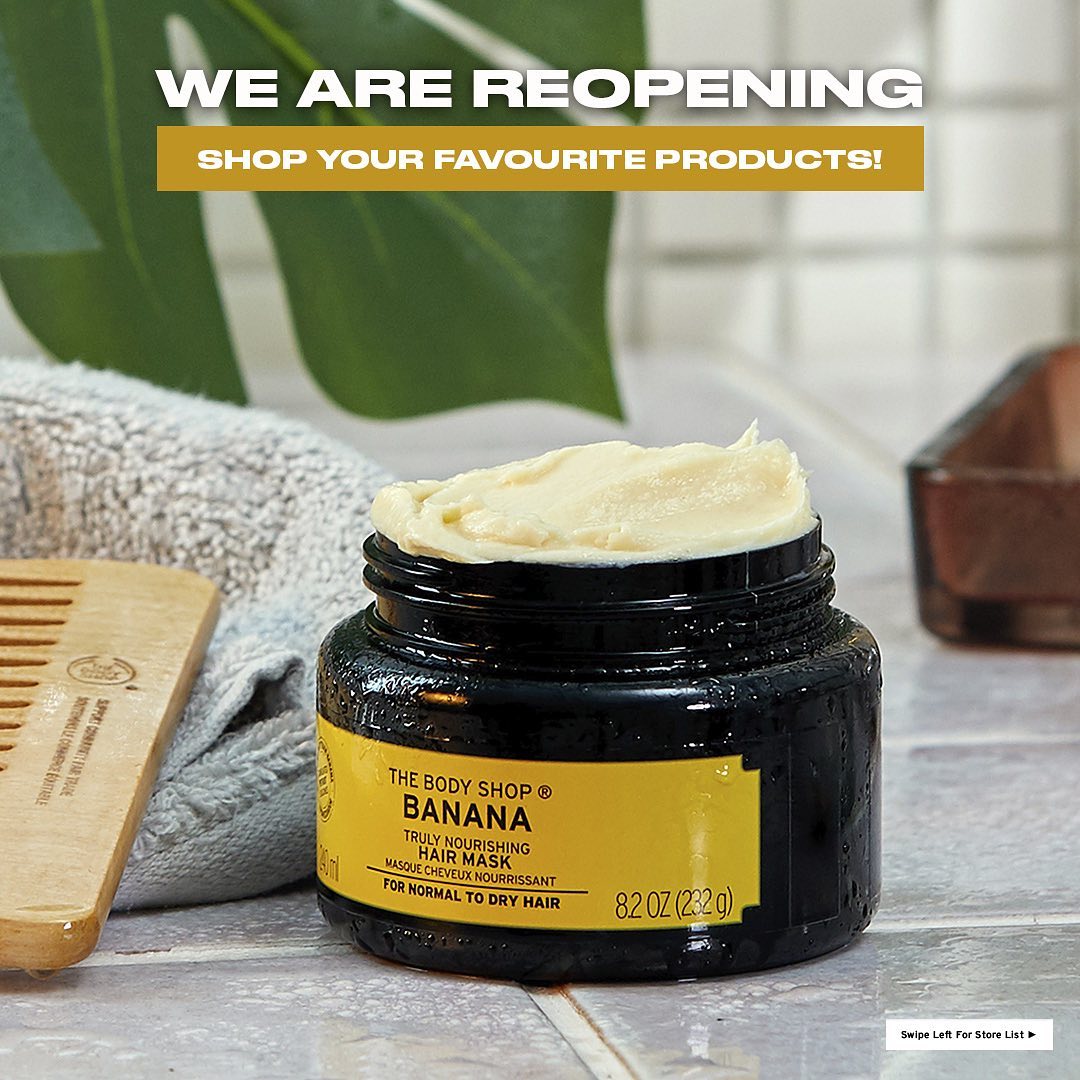 The Body Shop India - We’ve reopened some of our stores in line with government guidelines & ensuring the highest safety standards for our family of colleagues & customers. Swipe away for the complete...