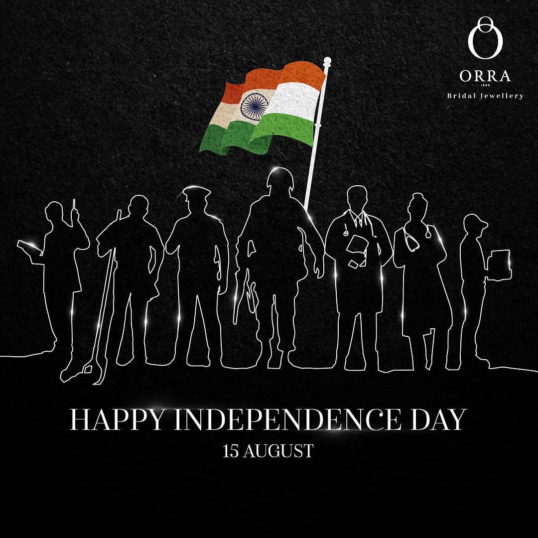 ORRA Jewellery - We salute our frontline warriors who strive for our freedom of regular lives in these difficult times. Gratitude!

#HappyIndependenceDay
#India 
#Independenceday2020
#ProudIndian 
#OR...