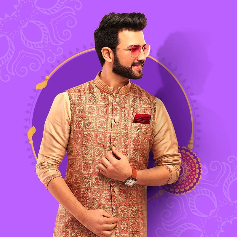 Manyavar - Dear brothers, it’s your day to shine as we gear up for the celebrations dressed in the choicest of Indian wear. Check out the collection by visiting the link in bio.

#Manyavar #RakshaBand...