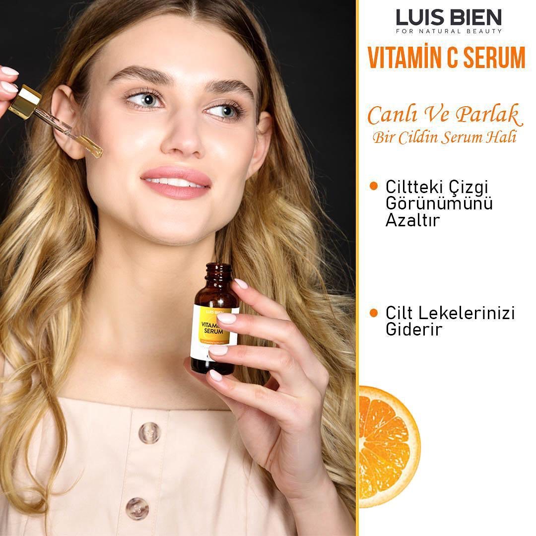 Luis Bien - Luis Bien C Vitamini Serumu..🍊
 -İçeriğindeki C Vitamini , hyaluronik asit ve esans yağlar sayesinde cilt üzerinde hızlı ve etkili sonuçlar verir. 

Detaylı Bilgi İçin Bizlere DM den ulaşa...