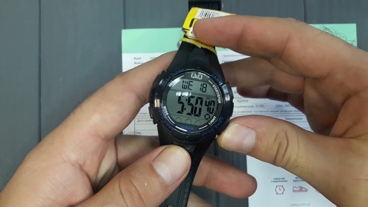 Часы наручные Q&Q M189J004Y. Электронные спортивные часы