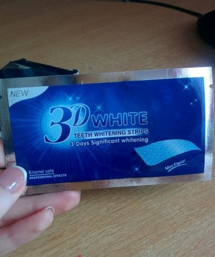 Отбеливающие полоски для зубов Aliexpress 3D White teeth whitening stripes