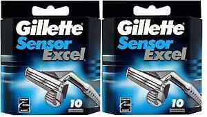  Gillette датчик Excel Razor лезвия - 20 картриджей