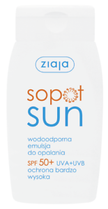  Ziaja сопот солнцезащитный водостойкий солнцезащитный лосьон SPF50+ uva uvb 125 Ð¼Ð» +