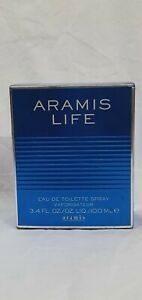  Vintage Aramis Life 100 мл Edt спрей для мужчин 3.4 унций (примерно 96.39 г.) большая бутылка крайне редкий