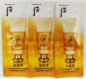  30pcs X Whoo Jin Hae Yoon Sun эфирные крем, 2021,SPF 50+ PA ++++ Sun Block новые