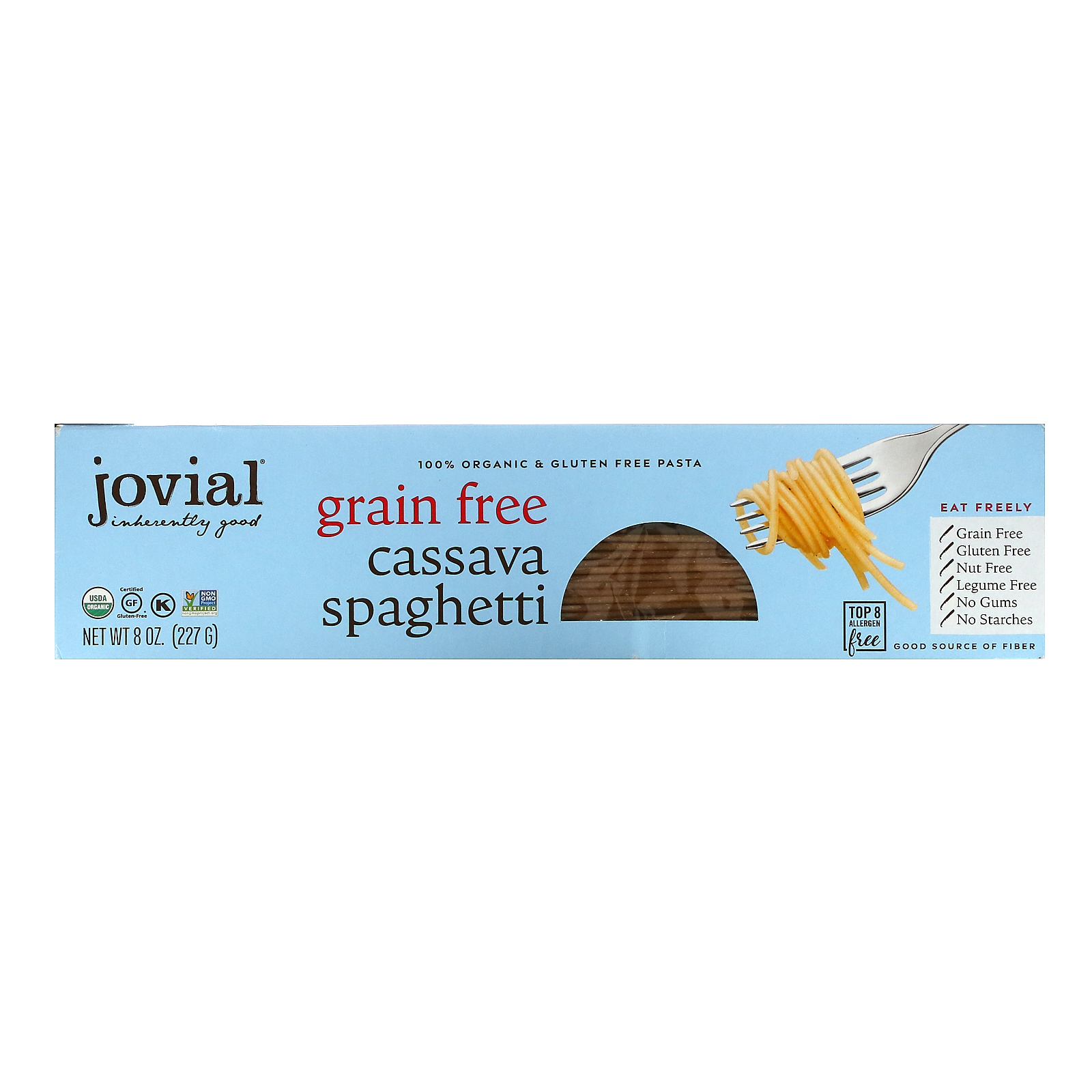 Jovial, Organic Grain Free Cassava, Spaghetti, 8 oz (227.6 g)