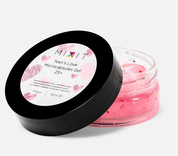 Увлажняющий гель для лица MIXIT с витаминными микрокапсулами Teen's Love
