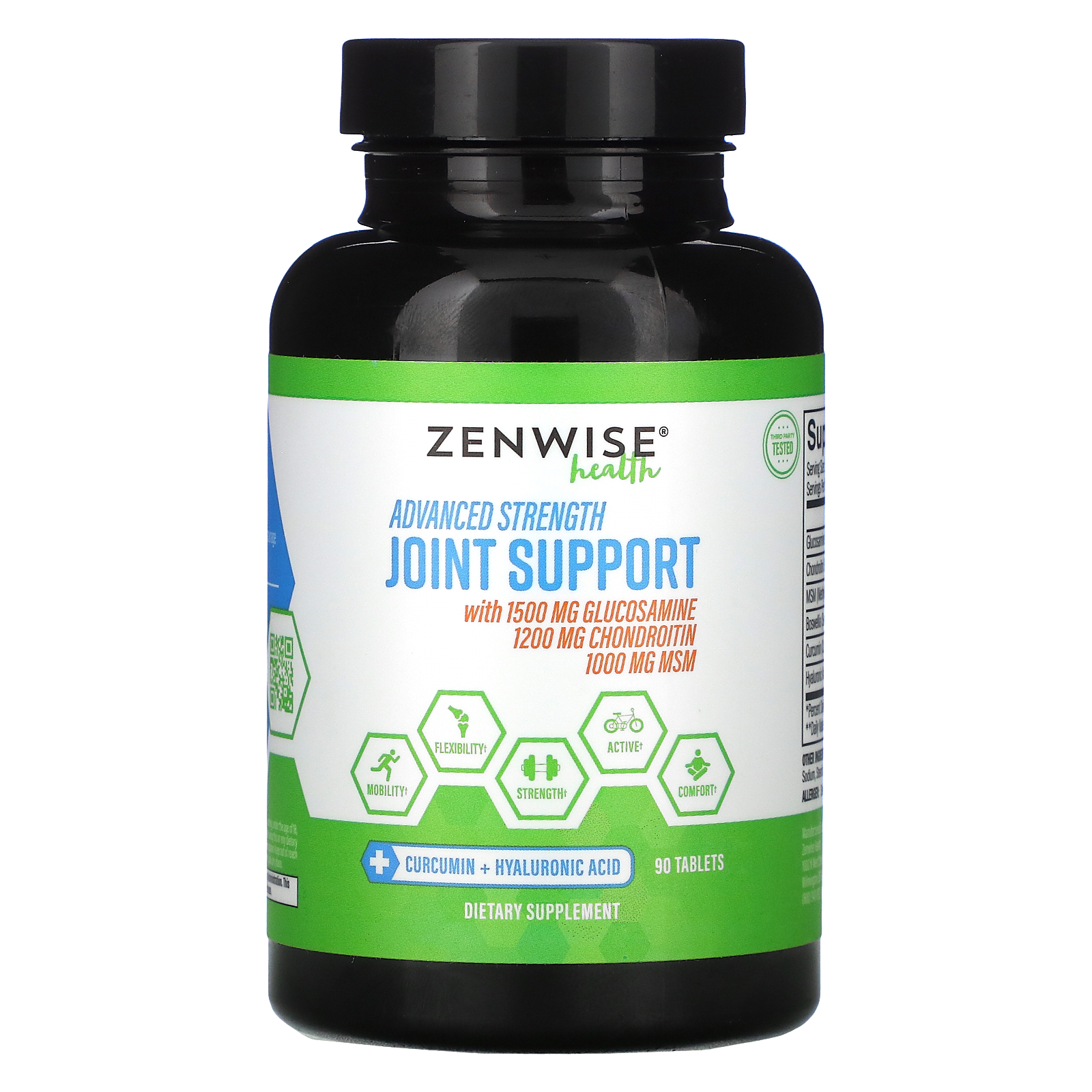 Zenwise Health, Advanced Strength Joint Support, 90 Tablets