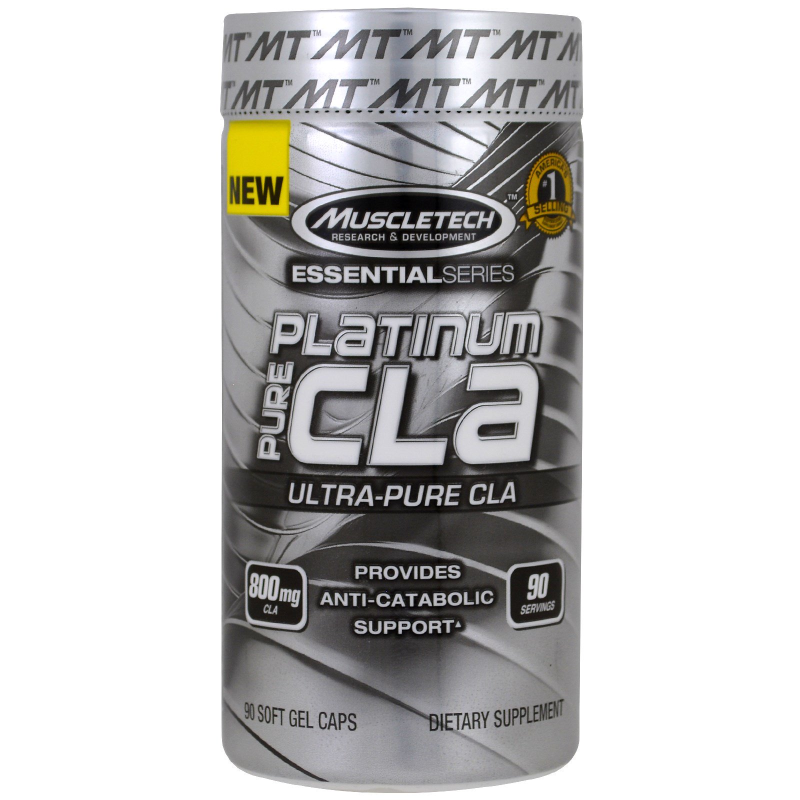 Muscletech, Essential Series, Platinum Pure CLA, 800 mg, 90 Soft Gel Caps