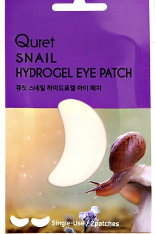 Гидрогелевые патчи для глаз Quret с экстрактом секрета улитки