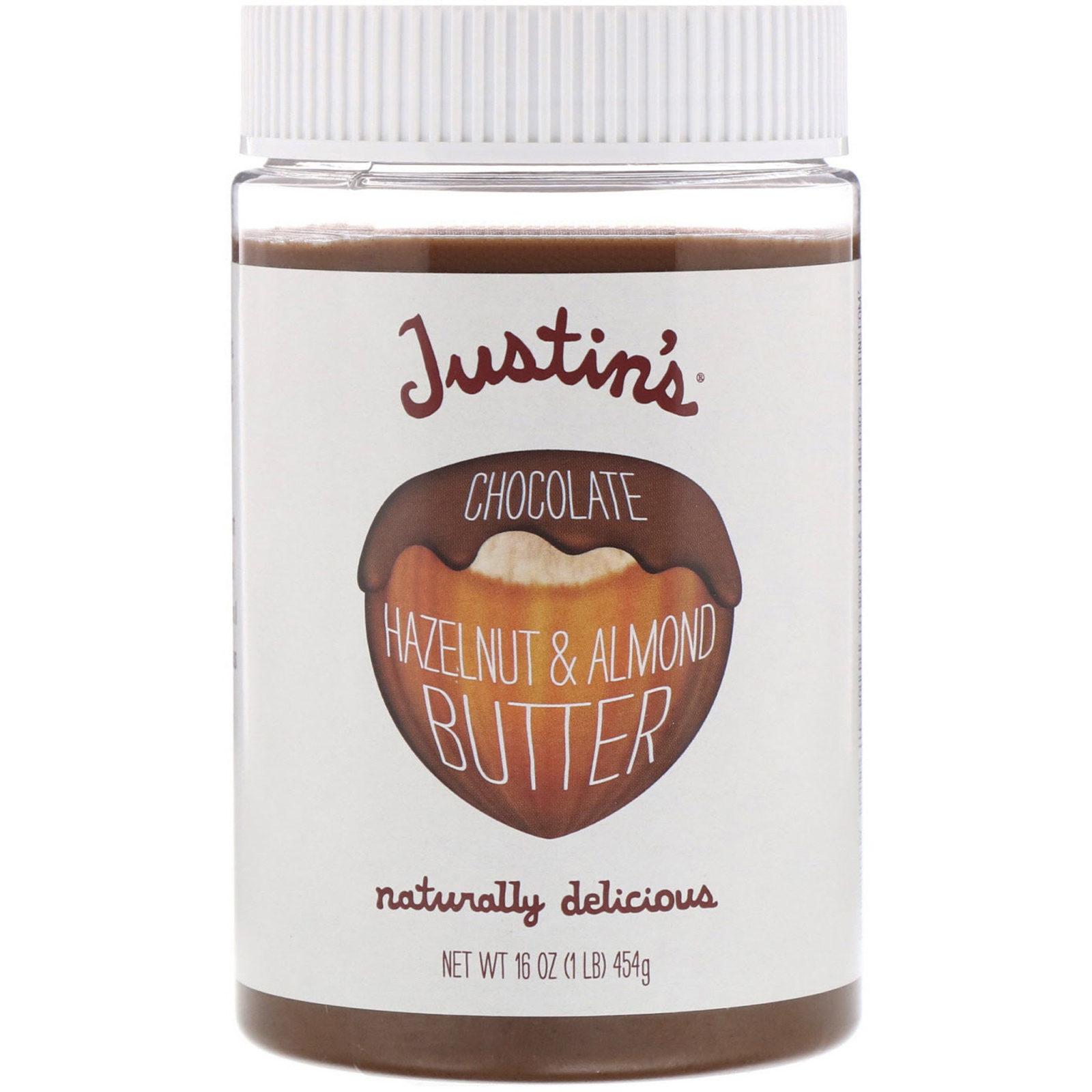 Justin's Nut Butter, Фундуковое масло с шоколадом, 16 унций (454 г)