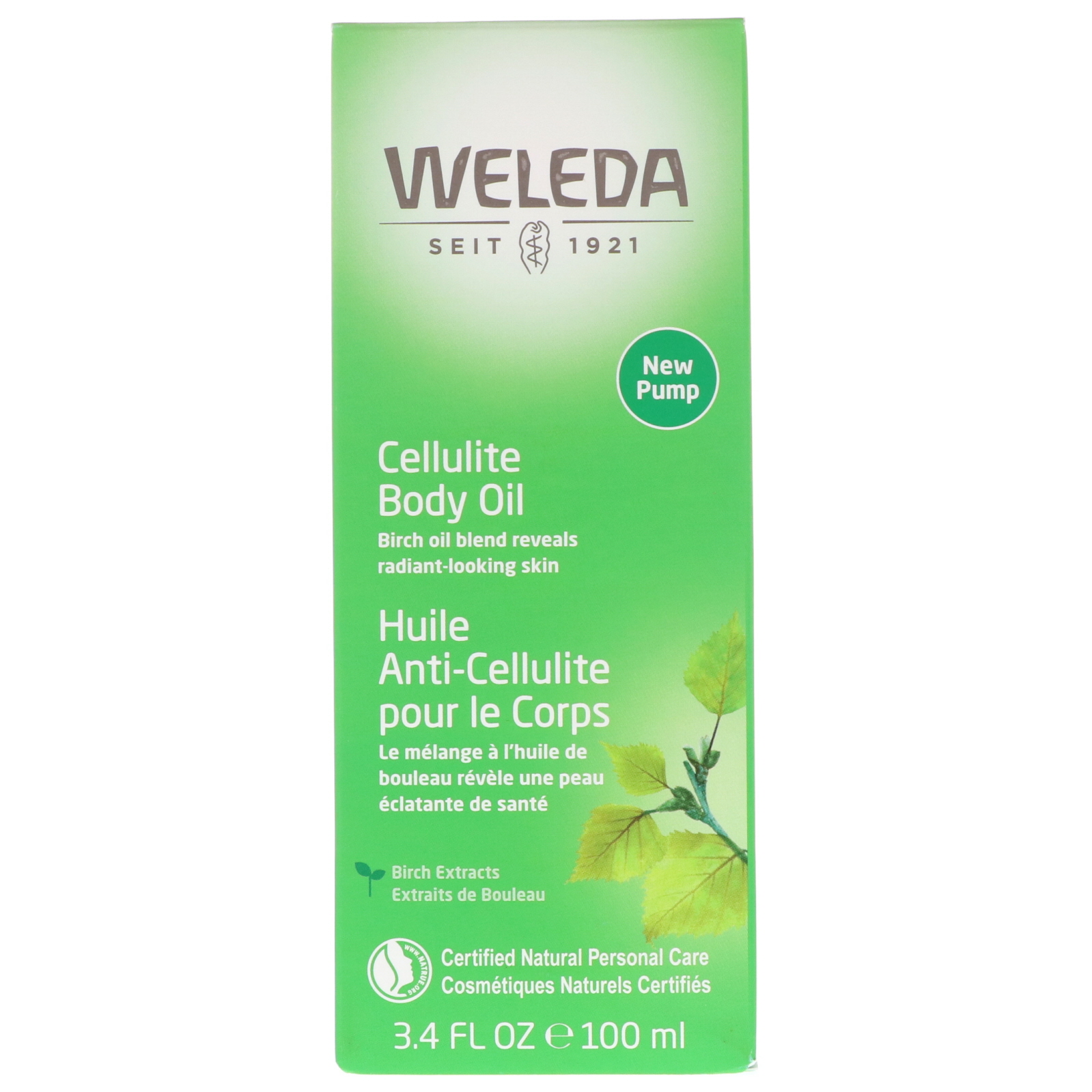 Weleda, Антицеллюлитное масло, с экстрактом миндаля, для чувствительной кожи, 100 мл