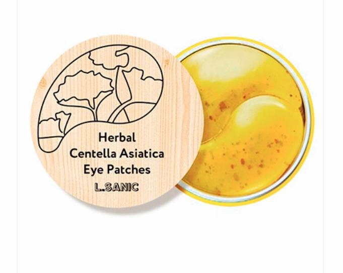 Гидрогелевые патчи для глаз L.SANIC с экстрактом центеллы Herbal Centella Asiatica Hydrogel Eye Patches