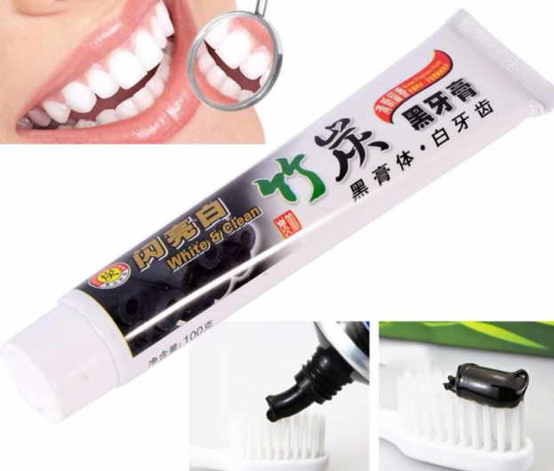 Зубная паста Aliexpress Отбеливающая черная с бамбуковым углем China Bamboo Charcoal Teeth Whitening &amp; Black Toothpaste Scouring Insect-resistant Eat By Moth Menthol Dental Products