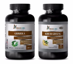  Иммунные здоровья витамины-Гравиола-корейский женьшень комбо-Гравиола таблетки