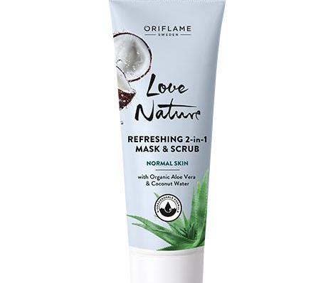 Очищающее средство Oriflame Love Nature REFRESHING CLEANSING CREAM NORMAL SKIN with Organic Aloe Vera &amp; Coconut Water