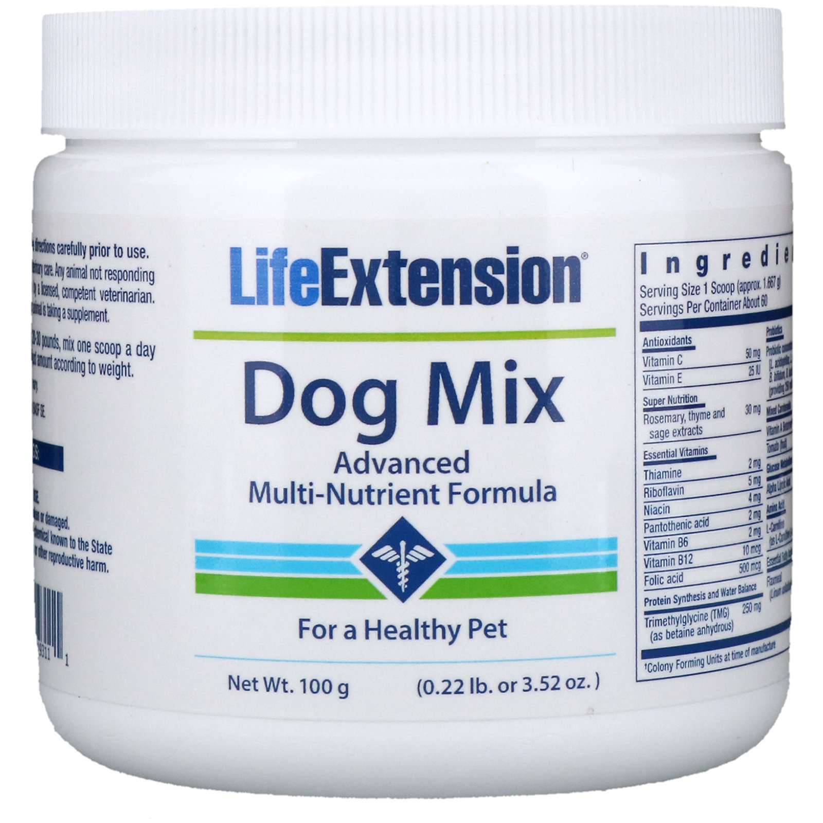 Life Extension, Собачья смесь Dog Mix, 3,52 унции (100 г)