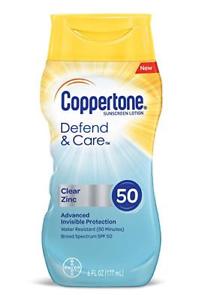  2 упаковка коктейлей защищать и уход прозрачный цинк солнцезащитный крем лосьон Spf50 6 унций (примерно 170.09 г.) каждый