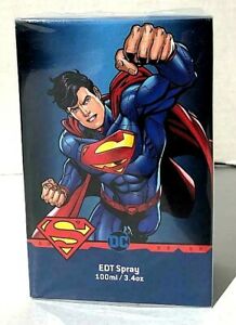  SUPERMAN DC Comics туалетная вода мужской аромат 3.4 унций (примерно 96.39 г.) новый в запечатанной коробке!