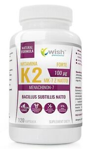 Витамин K2 MK7 высокой прочности 100mcg 120 капсул натуральных формула natto