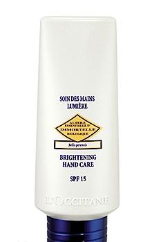 Сияющий защитный лосьон для рук «Иммортель» L'Occitane Immortelle Brightening Hand Care SPF 15