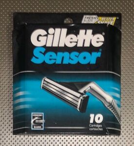  Gillette Sensor бритвенные лезвия — 10 картриджей