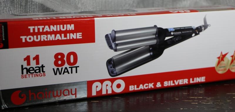 Щипцы для завивки Hairway BLACK &amp; SILVER LINE, 04012, Плойка-волна