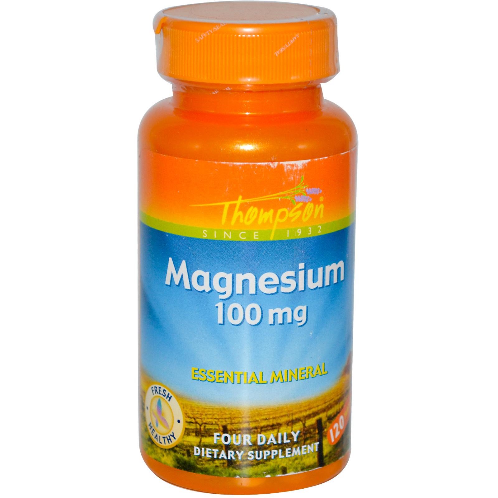 Thompson, Магний, 100 мг, 120 таблеток (Discontinued Item)