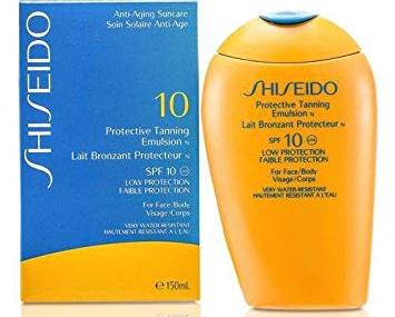 Солнцезащитный крем Shiseido Protective Tanning Emulsion