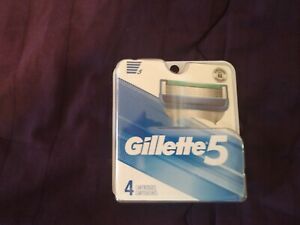  Gillette 5 мужская лезвие для заправки от Gillette, 4 штук * бесплатная доставка