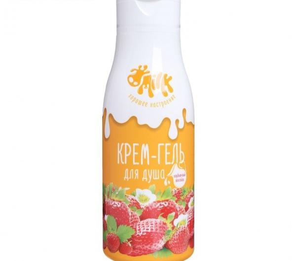 Крем-гель для душа Milk Хорошее настроение "Клубничный коктейль"