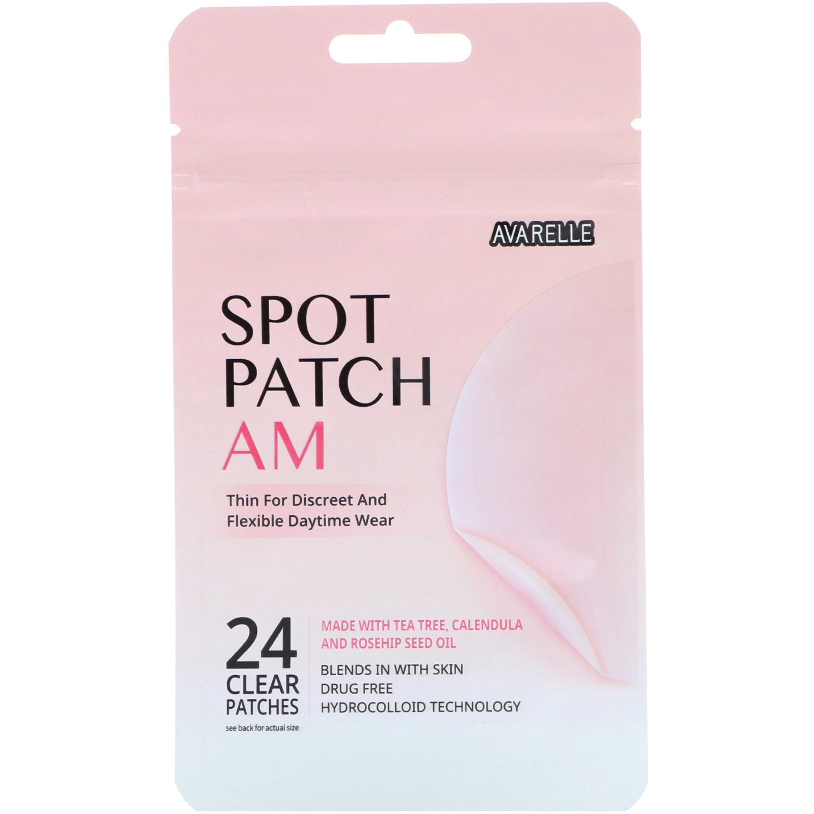 Avarelle, Патчи для проблемных участков кожи лица, для применения днем, 24&amp;nbsp;очищающих патча