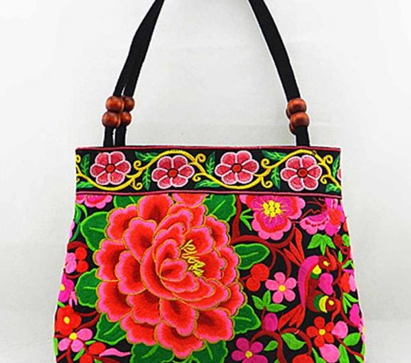 Сумка для косметики Aliexpress 2016 National Trend Women Bags Handmade Double Faced Flower Embroidered Canvas Embroidery Ethnic Shoulder Bags Handbag