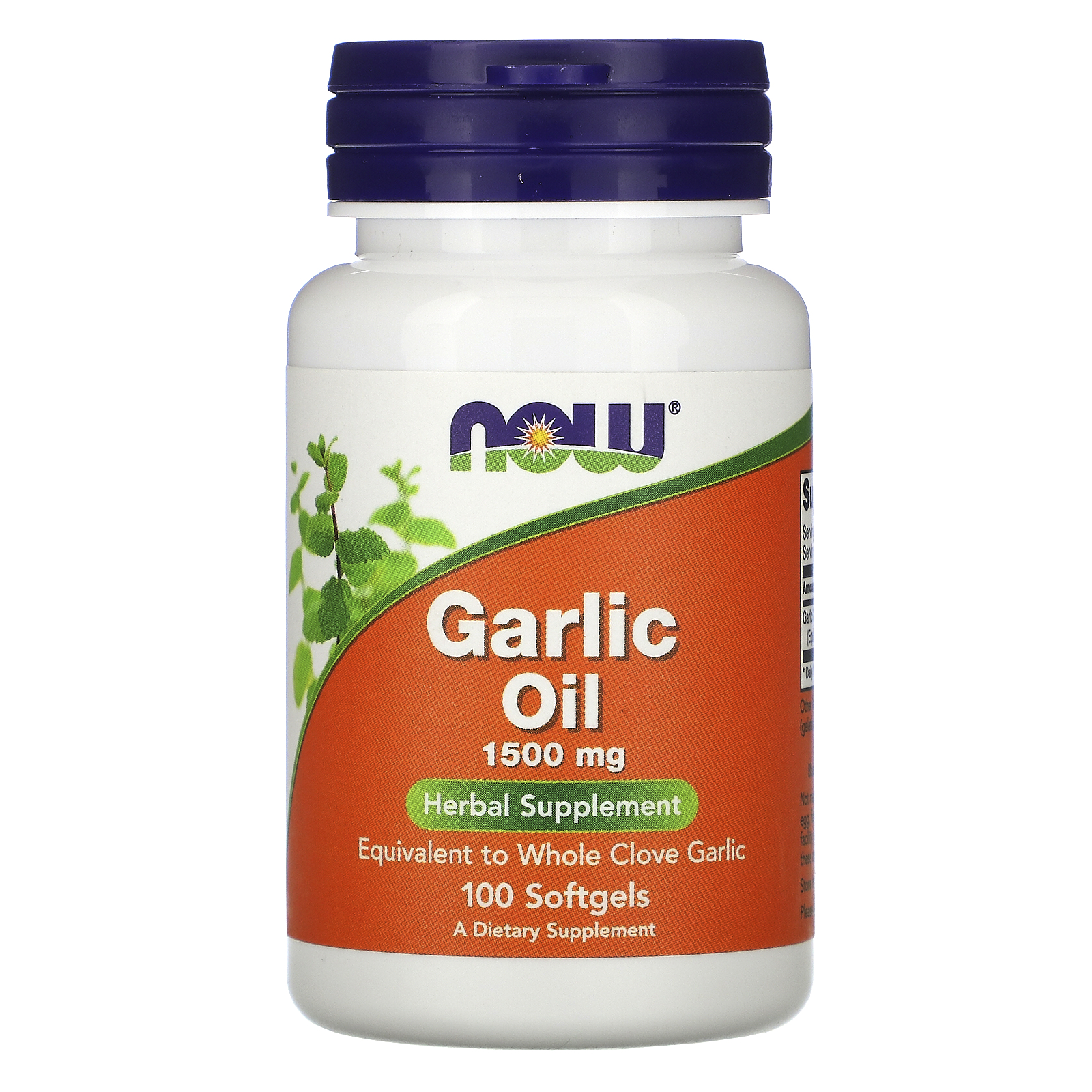 Now Foods, Garlic Oil, 1,500 mg, 100 Softgels