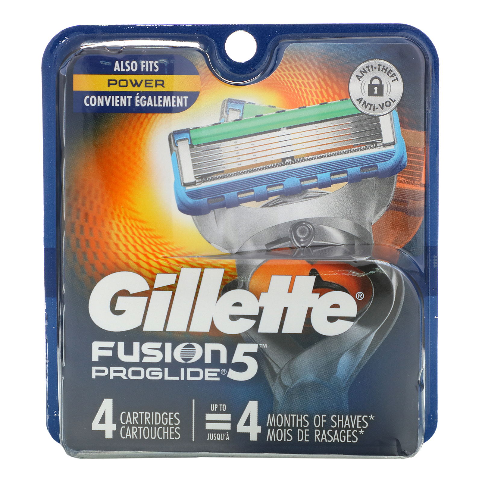 Gillette, Сменные кассеты для бритья Fusion5 Proglide, 4 кассеты