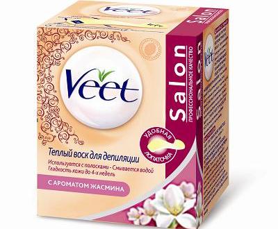 Теплый воск Veet Salon с ароматом жасмина