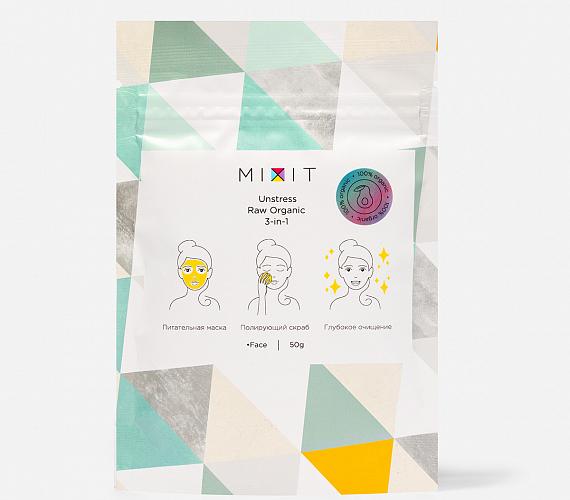 Маска-скраб MIXIT Сухая маска 3в1