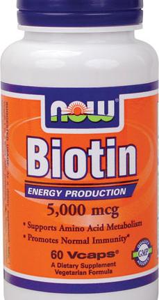 Витамины Now Foods Biotin 5000 mcg