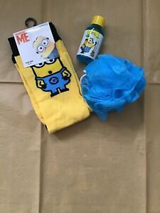  Minions рождественский подарок набор носков, Bubble ванна, тело слойка. унисекс