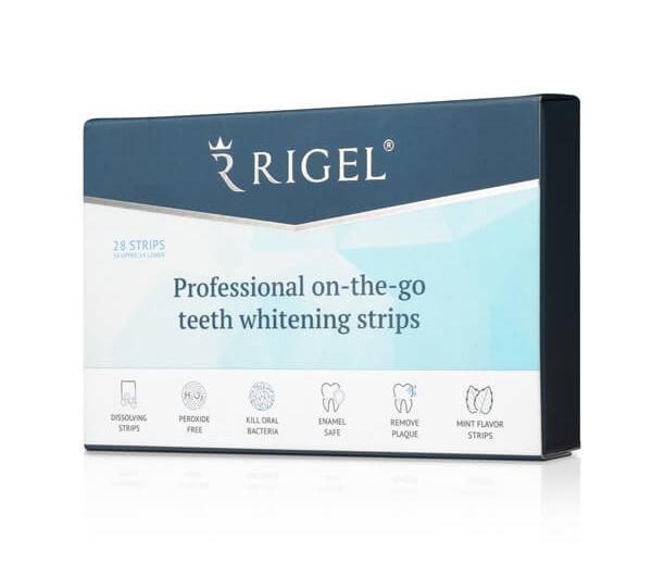 Отбеливающие полоски для зубов RIGEL professional on -the-go teeth whitening strips