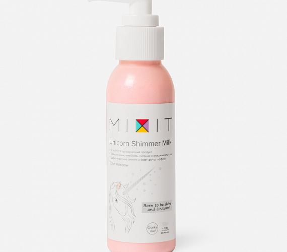 Искрящееся молочко - хайлайтер для тела MIXIT Unicorn Shimmer Milk  Rainbow