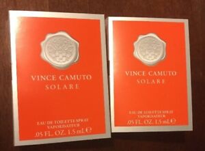  2X-Vince Camuto Solare для мужчин туалетная вода .05fl.oz/1.5ml пробники