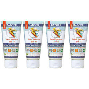  4 Рюкзак Барсук широкий спектр SPF 35 спорт солнцезащитный крем 2.9 унций (примерно 82.21 г.) каждый