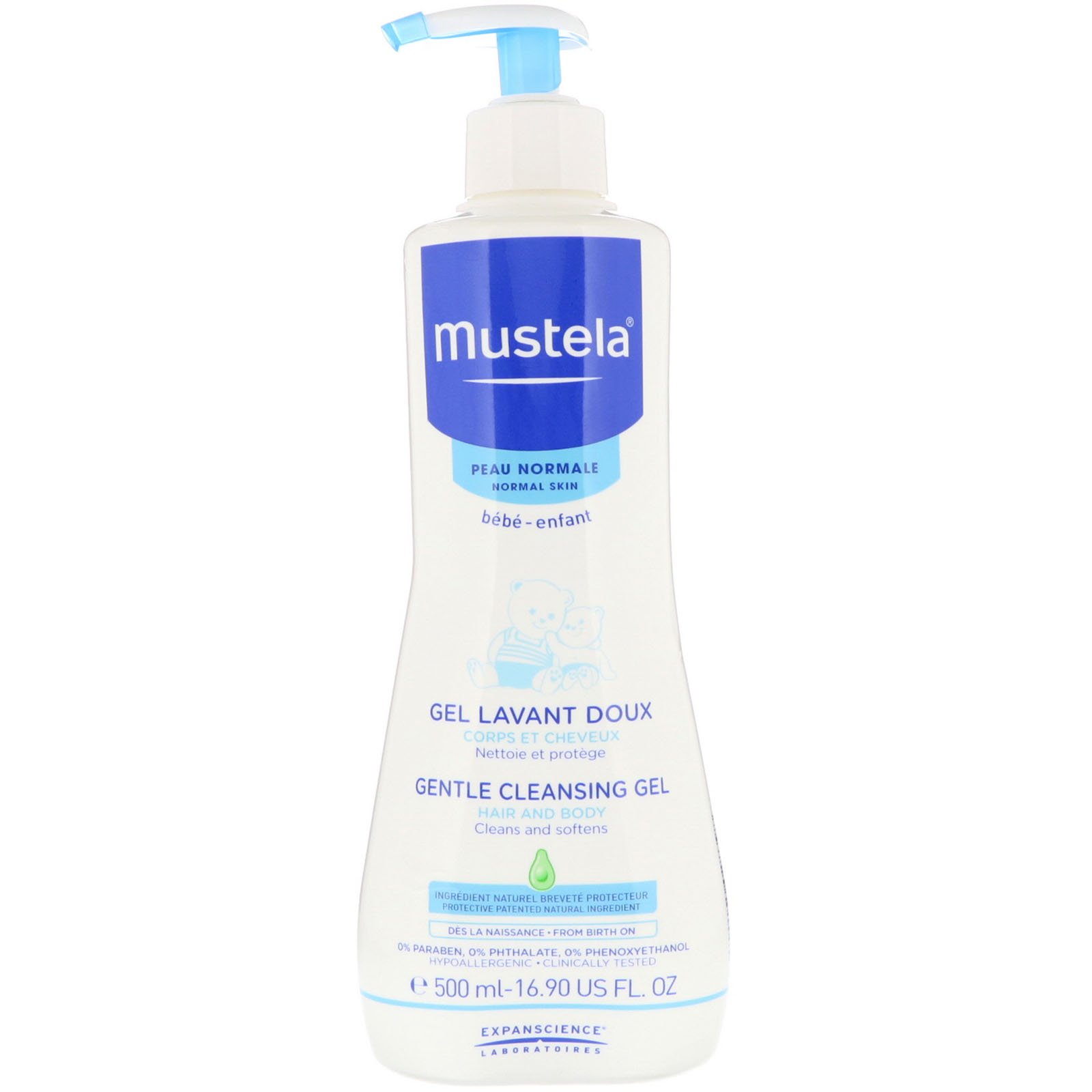 Mustela, Baby, мягкий очищающий гель, для нормальной кожи, 500 мл