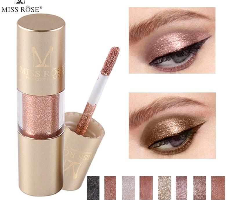 Жидкие тени для век Aliexpress Fashion Glitter Gold Silver Eye Shadow Shiny Champagne Fluid Brighten Eye Contour Sparkling Makeup Eyeshadow Shimmer Pigment