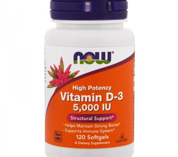 Витамины Now Foods Vitamin D-3 5,000 IU