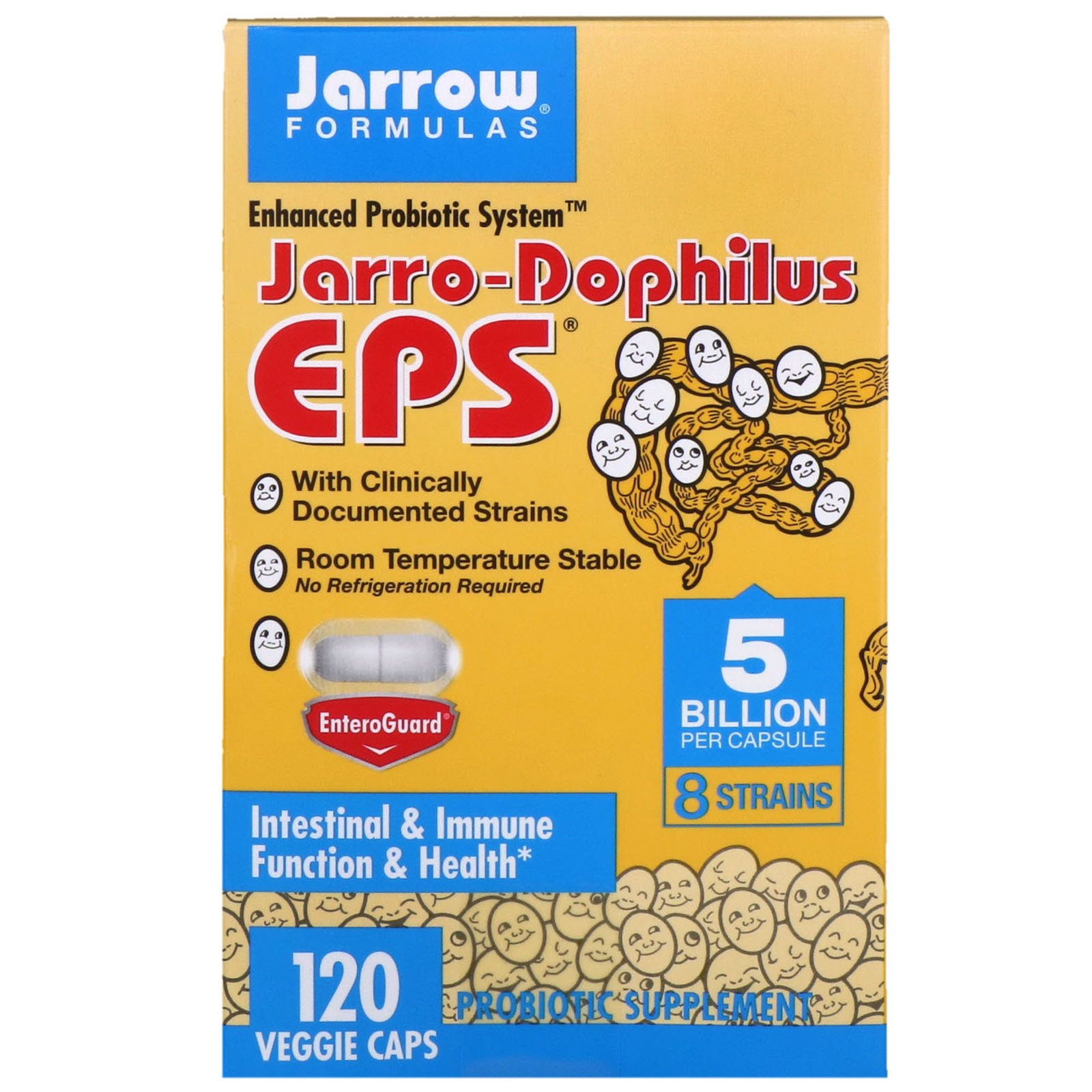 Jarrow Formulas, Jarro-Dophilus EPS, 5 млрд клеток, 120 растительных капсул