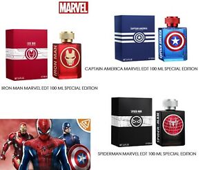  Profumo Avengers Iron Man Capitan America Spiderman Uomo Ragno EDT 100m